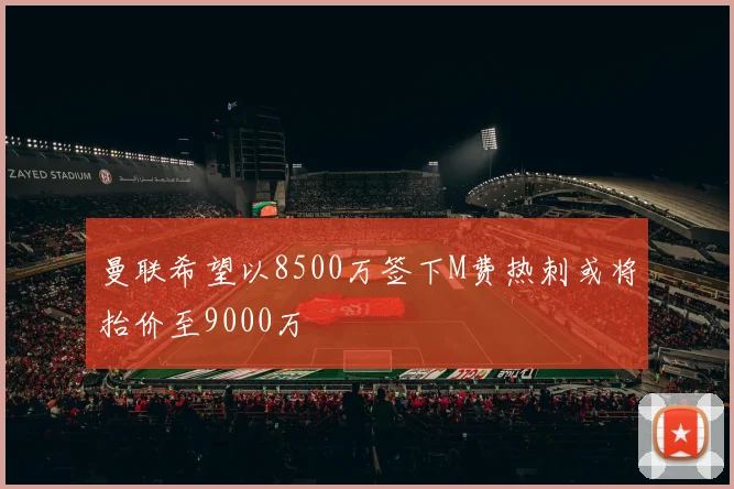 曼联希望以8500万签下M费热刺或将抬价至9000万